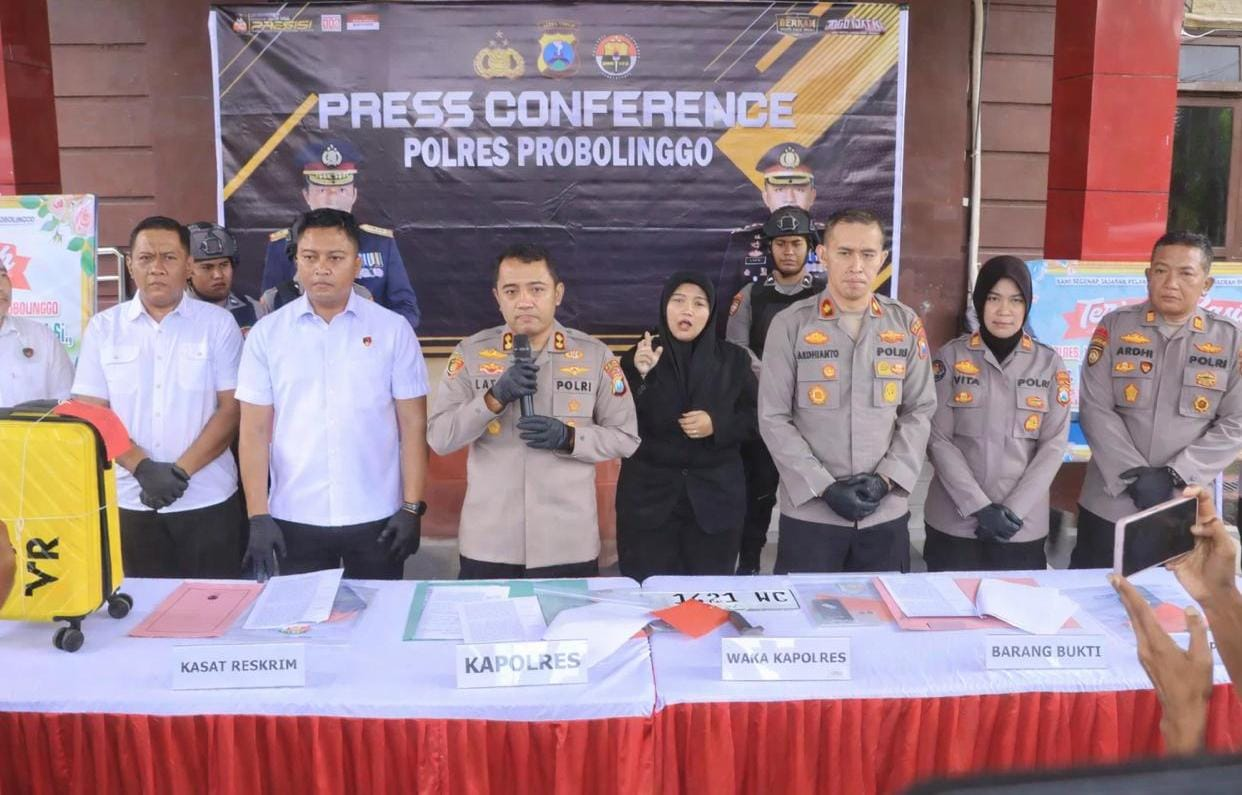 Polres Probolinggo Ringkus 3 Pencuri Tas dan Koper milik WNA Thailand saat Berwisata di Bromo