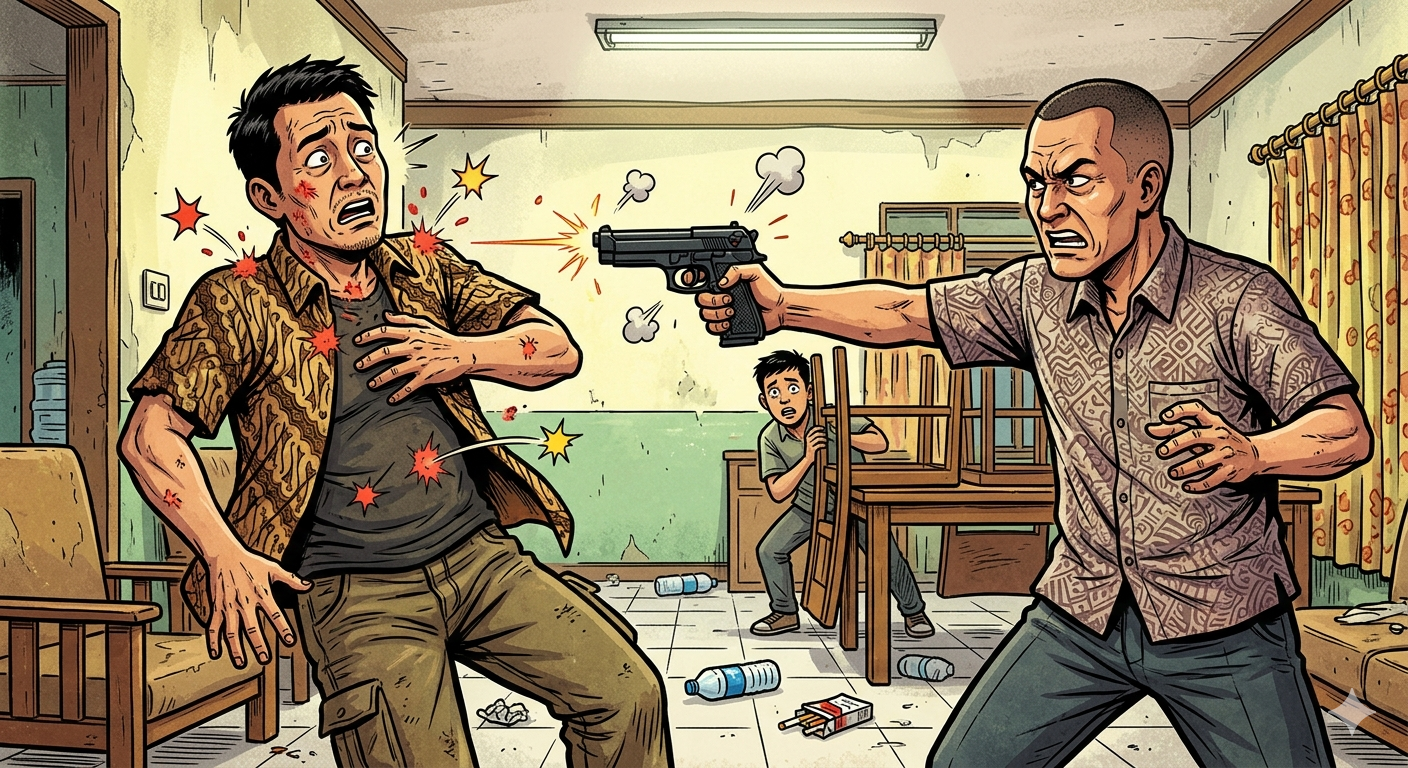 Gagal Puaskan Tamu, Penjaga Villa di Tretes Pasuruan Malah Diberondong Airsoft Gun oleh Penjaga Wisma