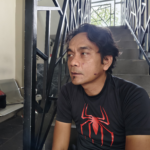 Supardi korban penembakan di Tretes Prigen Pasuruan saat temui awakmedia (BM)