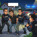 Ilustrasi polisi ringkus DPO dugaan Penganiayaan di Edelwis (AI)